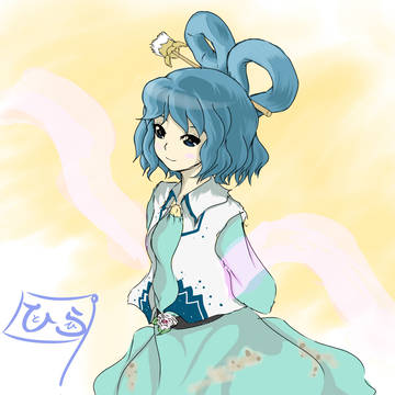 お題絵に参加 神霊廟からセイガさん