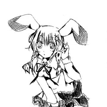 ウサギさん：のんびりと描こう＾ω＾