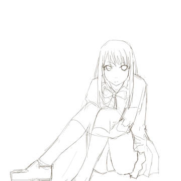 女子高生下書き
