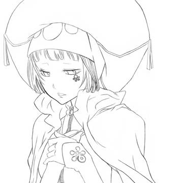ユニ（線画）