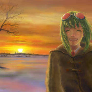 グミと初日の出