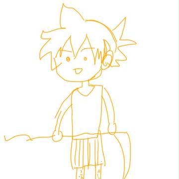 はじめてかいたかがみねれん