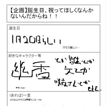 誕生日、祝ってほしくなんかないんだからね！！　ﾁﾗｯ