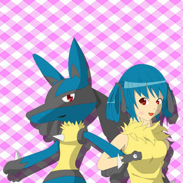ルカリオ＋擬人化描いてみた！