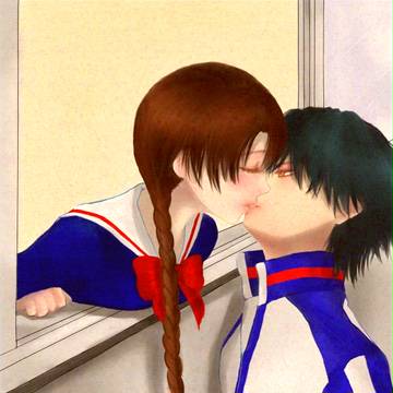 窓越しきす