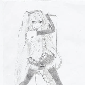 ミク絵（模写）