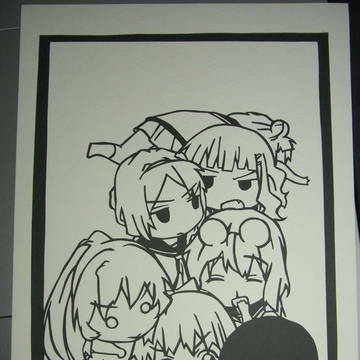 ゆるゆり切り絵
