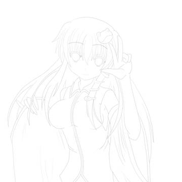 早苗さん線画