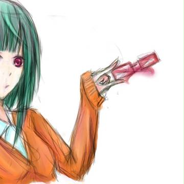 迷子少女っぽいGUMI落書き