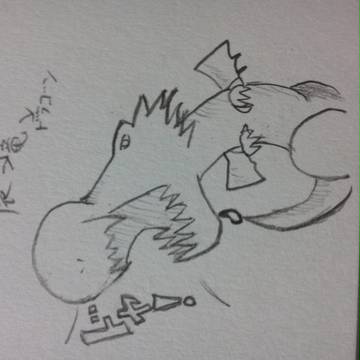 初投稿!!ドラゴン描いてみた＠落書き