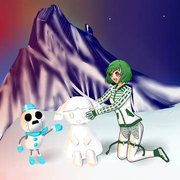 雪物語withランカwithゆかり人形
