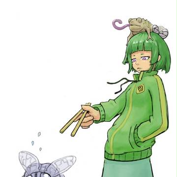 ハエと少女とカメレオン