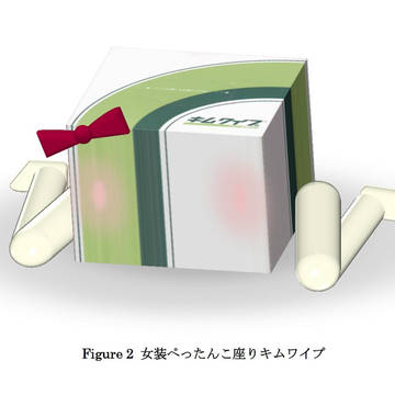 ぺったんこ座りキムワイプ’