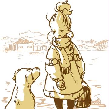 バケツの少女と忠犬