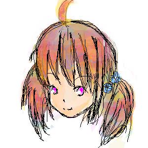 女の子。顔だけ