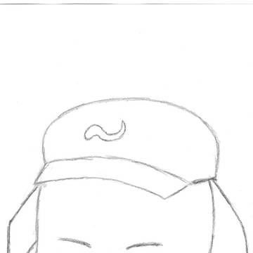にとり帽サンダース【線画】