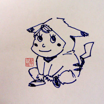 ピカチュウx落書き