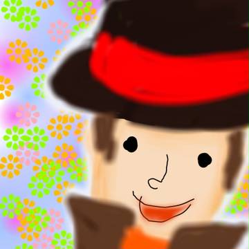 スマホのアプリで描きました。