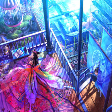 籠の七蝶