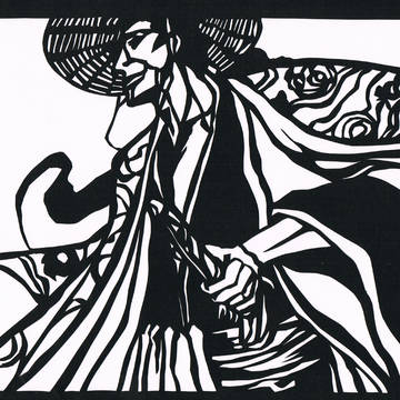 京楽春水(BLEACH) 切り絵 2011冬