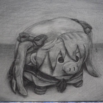 かがぶーのぬいぐるみ描いてみた