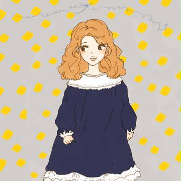 絵本の中の女の子