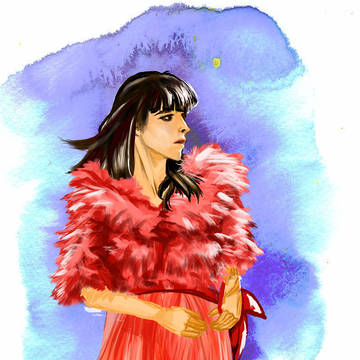 Red lady