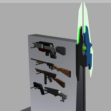 気まぐれ投稿３D作品　武器