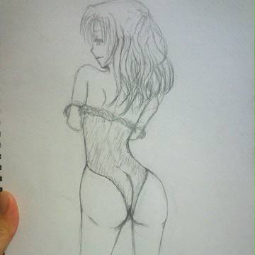【落書き】　水着女子　【アナログ】