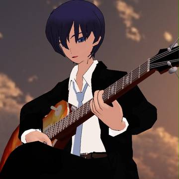 MMD 社会人KAITO ギター