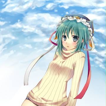 青空の下で