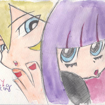 パンストらくがき～！