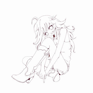 ミキミキ線画なのー。