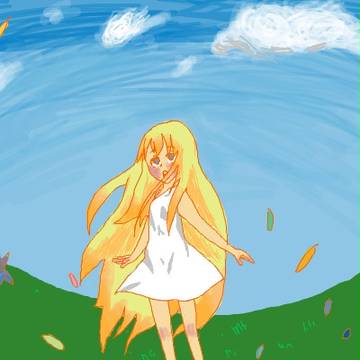 お花と少女