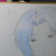 色紙に描いてみた