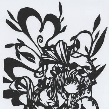 切り絵　東方　フランドール