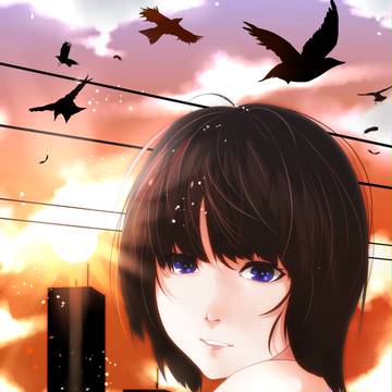 夕暮れ