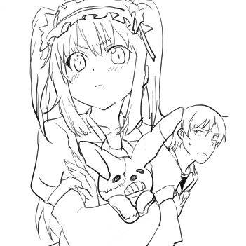 下描き？