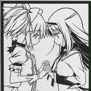【切り絵】まどかとほむら