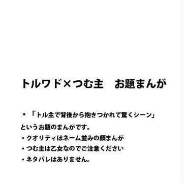 【腐向け】トルワド×つむ主　お題まんが