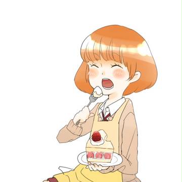 おやつ食べてる女の子