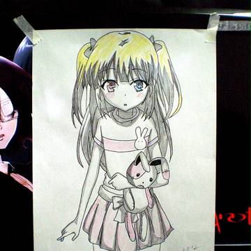 羽瀬川小鳩　私服　手描き