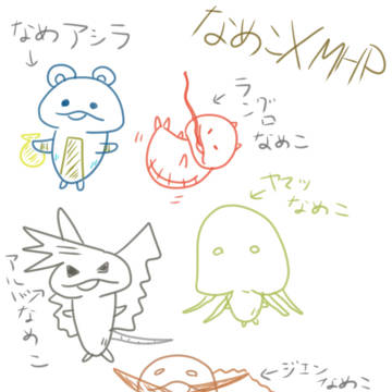 【生放送描き殴り】なめこ栽培☓MHP3コラボ