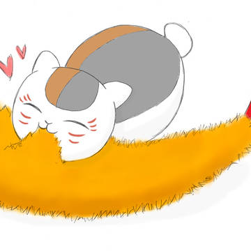 ニャンコ先生とエビフライ