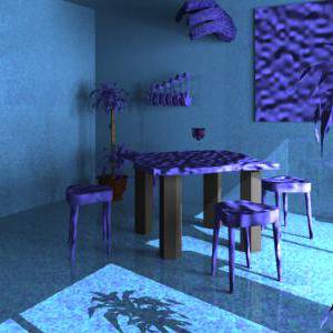 気まぐれ投稿３D作品　部屋【蒼魔館】