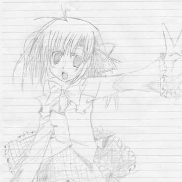 【落書き模写】生徒会の一存　桜野くりむ