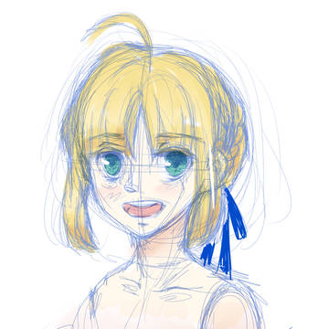 セイバー殴り描き