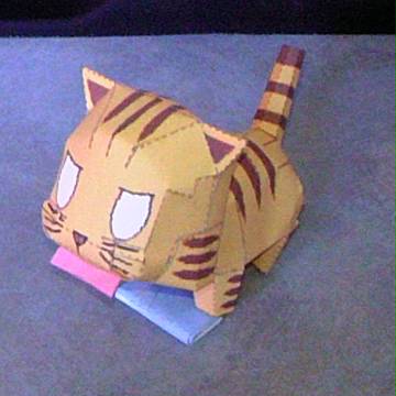 手乗りタイガーペーパークラフト作ってみた