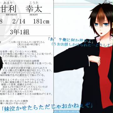 【北高】甘利 幸太【キャラシ】