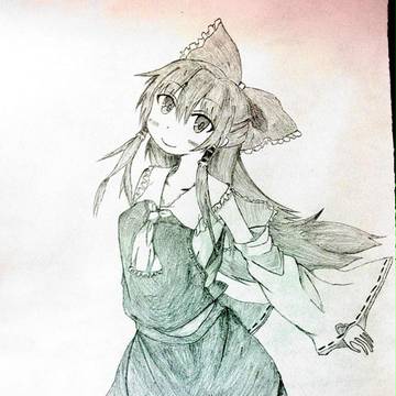 落書き:東方 博麗霊夢